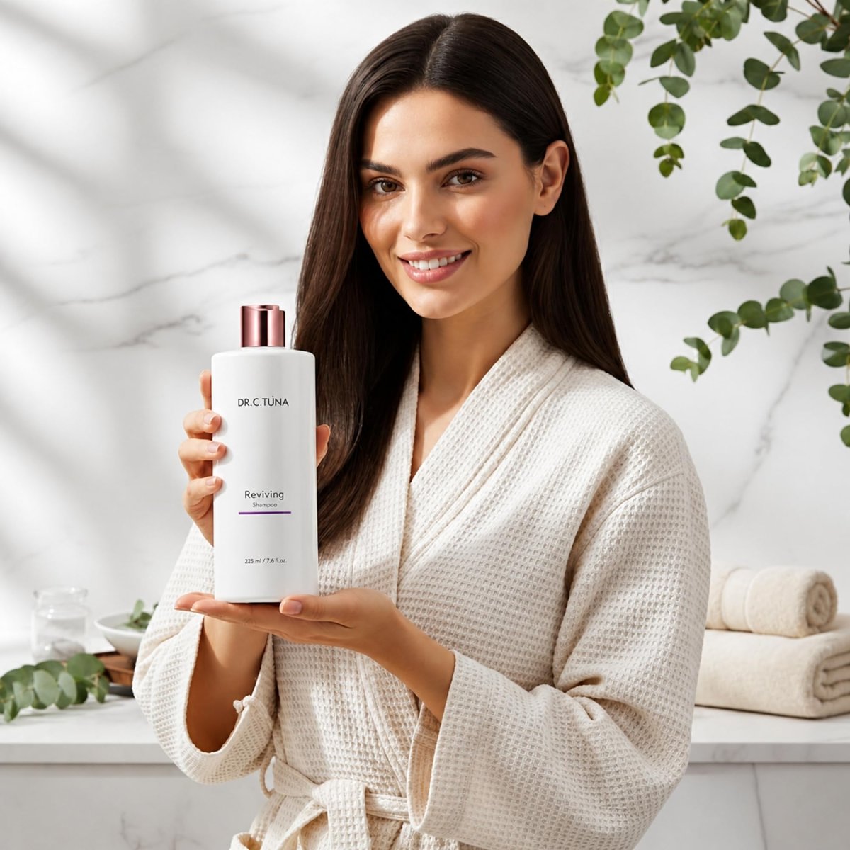 FARMASi Dr. C. Tuna Reviving Shampoo - Volumizing & Strengthening with Garlic Extract, Capixyl & Trichogen - Lightweight Daily Cleanse for Fresher, Shinier Hair - 7.6 fl oz Avelisse