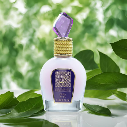 Lattafa Thameen Collection Sugar Plum – Fruity, Floral, Musky, Amber Eau de Parfum for Women, 3.4 oz (100 ml)