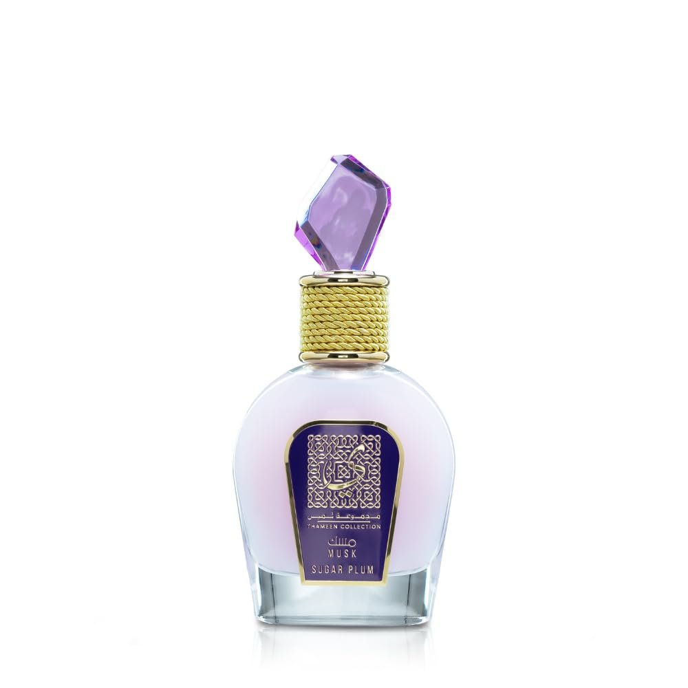 Lattafa Thameen Collection Sugar Plum – Fruity, Floral, Musky, Amber Eau de Parfum for Women, 3.4 oz (100 ml) - görsel 1