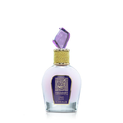 Lattafa Thameen Collection Sugar Plum – Fruity, Floral, Musky, Amber Eau de Parfum for Women, 3.4 oz (100 ml)
