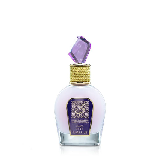Lattafa Thameen Collection Sugar Plum – Fruity, Floral, Musky, Amber Eau de Parfum for Women, 3.4 oz (100 ml)