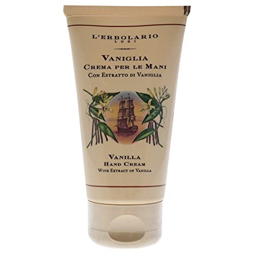 L'Erbolario Vanilla Hand Cream - Moisturizing Hand Lotion with Macadamia & Sunflower Oils - Cruelty-Free Daily Moisturizer, 2.5 oz - görsel 4