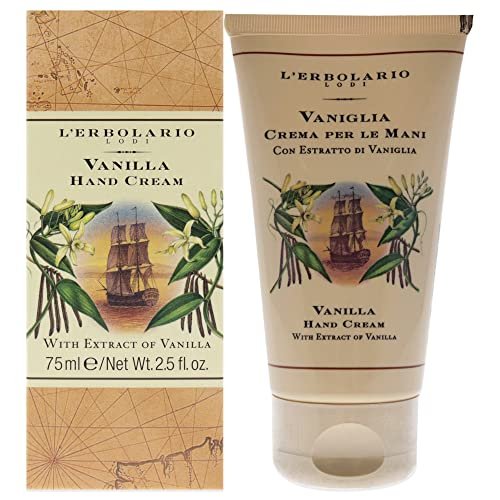 L'Erbolario Vanilla Hand Cream - Moisturizing Hand Lotion with Macadamia & Sunflower Oils - Cruelty-Free Daily Moisturizer, 2.5 oz - görsel 2