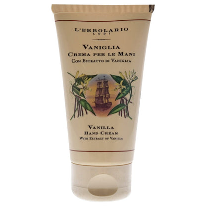 L'Erbolario Vanilla Hand Cream - Moisturizing Hand Lotion with Macadamia & Sunflower Oils - Cruelty-Free Daily Moisturizer, 2.5 oz