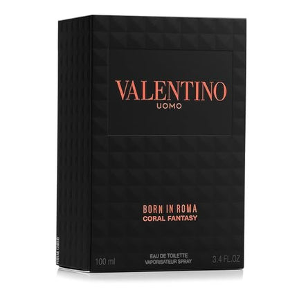 Valentino Uomo Born in Roma Coral Fantasy Eau de Toilette for Men - 3.4 oz Avelisse