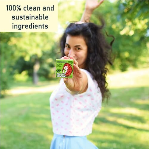 Morava Conditioner Bar for Curly Hair – Marshmallow Root, Shea & Cocoa Deep Conditioner, Vitamin B5, Silicone-Free, Sustainable 1.4 oz - görsel 16