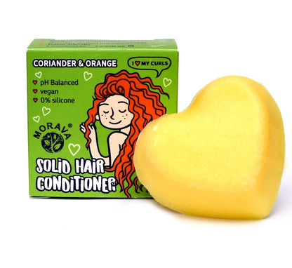 Morava Conditioner Bar for Curly Hair – Marshmallow Root, Shea & Cocoa Deep Conditioner, Vitamin B5, Silicone-Free, Sustainable 1.4 oz