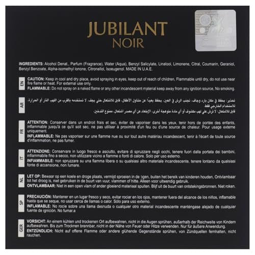 Jubilant Noir by Maison Alhambra for Women - 3.4 oz Eau de Parfum Spray - görsel 8