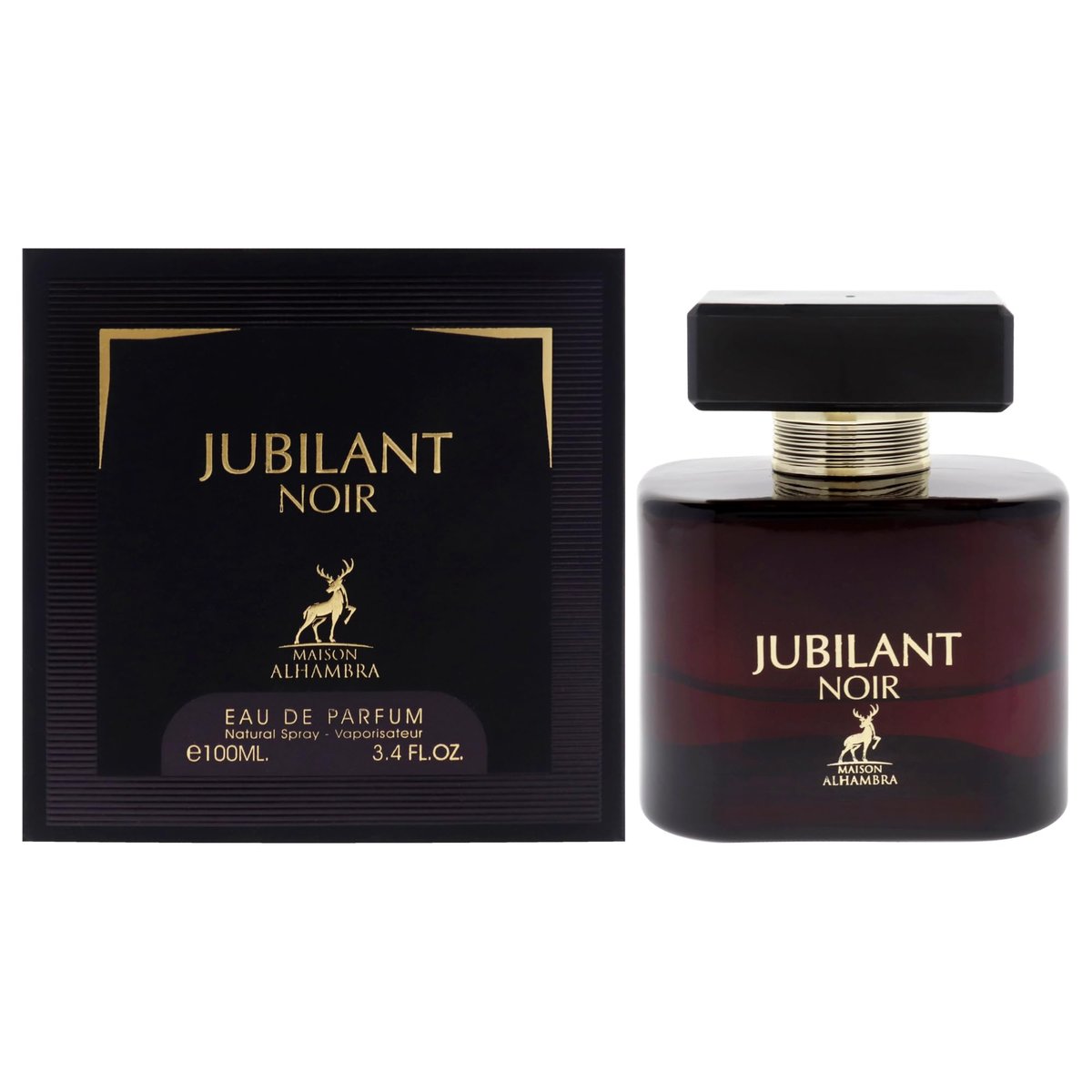 Jubilant Noir by Maison Alhambra for Women - 3.4 oz Eau de Parfum Spray - görsel 1