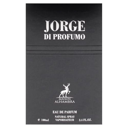 Jorge Di Profumo by Maison Alhambra for Men - 3.4 oz Eau de Parfum Spray Avelisse