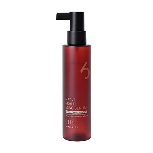 CH6 Scalp Ssag Serum Red Edition – Hair Regrowth & Thinning Recovery with Antioxidant Sprout Extracts, 140ml Avelisse
