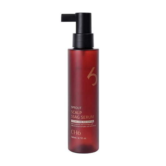 CH6 Scalp Ssag Serum Red Edition – Hair Regrowth & Thinning Recovery with Antioxidant Sprout Extracts, 140ml Avelisse