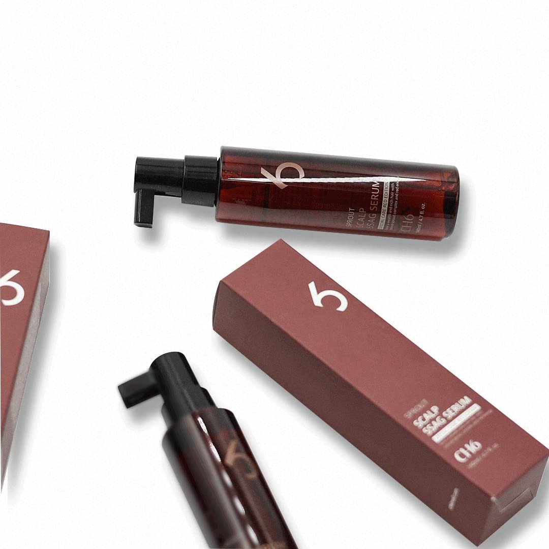 CH6 Scalp Ssag Serum Red Edition – Hair Regrowth & Thinning Recovery with Antioxidant Sprout Extracts, 140ml Avelisse
