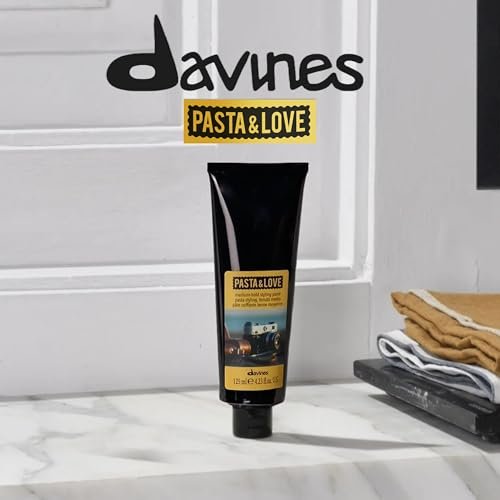 Davines Pasta & Love Medium-Hold Styling Paste - Workable Hair Paste for Men, Satin Finish, Texture & Elastic Hold, 4.23 Fl Oz Avelisse