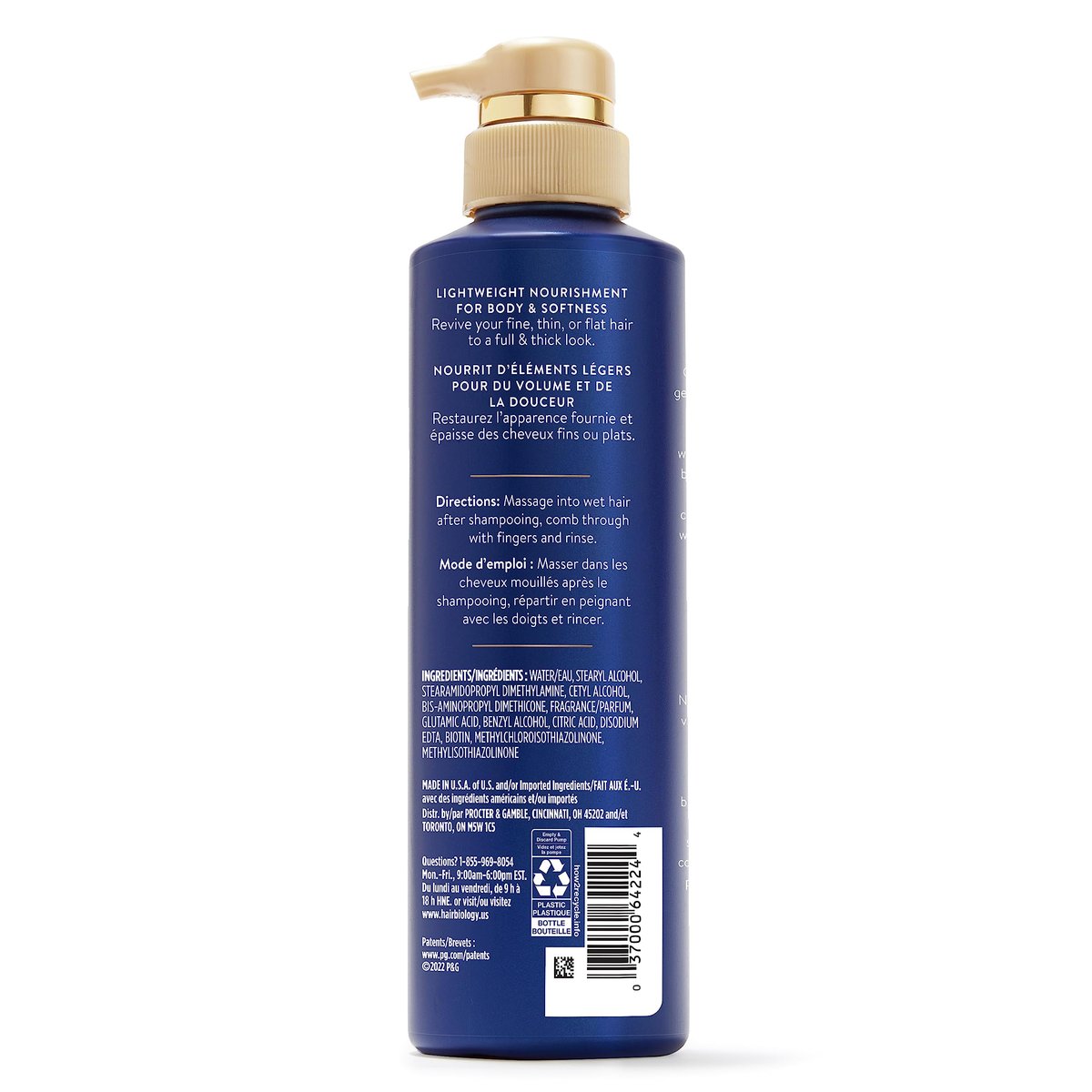 Hair Biology Biotin Volumizing Conditioner for Thinning, Flat, and Fine Hair – 12.8 oz - görsel 5