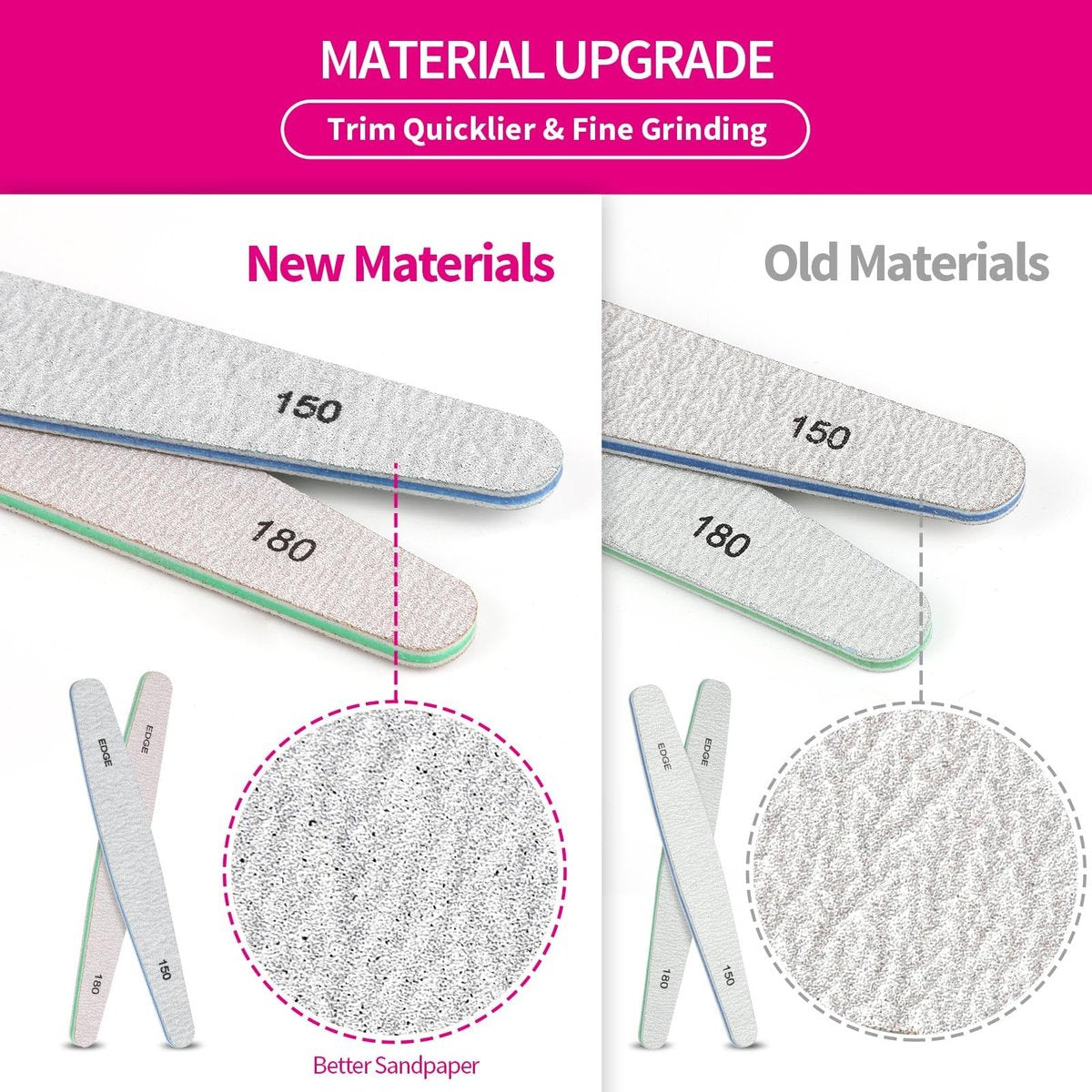 Teenitor 12pcs Nail Files and Buffers Kit - 100/180 Grit Emery Boards for Natural Nails, Nail Buffer Block Set for Women - görsel 11