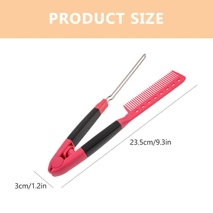 FOMIYES Detangling Hairbrush - Rosy Professional Hair Straightening Comb for Smooth, Frizz-Free Tresses