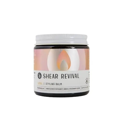 Shear Revival Loyal Styling Balm Pomade – Light Hold, Natural Finish, 99% Natural Ingredients, Bergamot & Amber Scent, 3.4 oz Avelisse