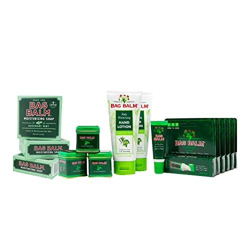 Vermont's Original Bag Balm Family Bundle for Dry and Distressed Skin | Lip Balm, Hand Lotion, Moisturizing Soap and Skin Moisturizer - görsel 2