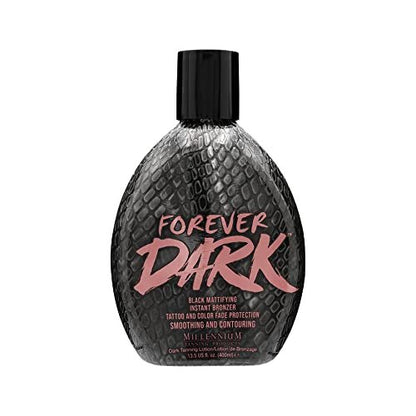Millennium Tanning Forever Dark Black Mattifying Instant Bronzer Tanning Lotion, 13.5 oz Avelisse
