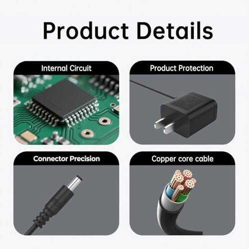 8V 100mA Replacement Power Cord Compatible with Philips Norelco HQ840 Shaver & Multigroom Trimmer 3000 Series - görsel 8