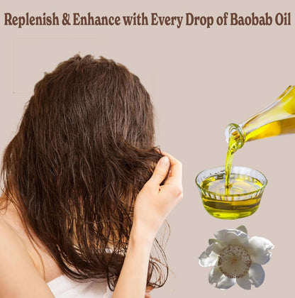Natural Born Oils 4oz Baobab Oil – 100% Pure, Organic, Cold-Pressed, Unrefined, Non-Comedogenic Face & Body Moisturizer with Pump & Dropper