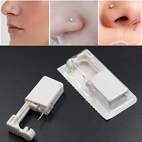 3 Pack Nose Piercing Kit with Disposable Safety Gun & 10 Nose Rings Studs - YWDKJGS - görsel 8