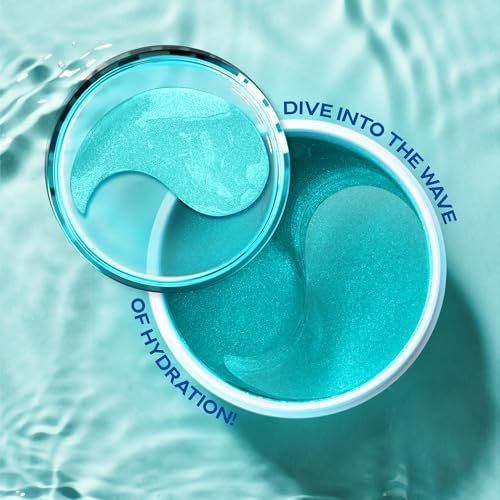 Under Eye Patches with Collagen, Caffeine & Hyaluronic Acid – 30 Pairs Blue Eye Masks for Depuffing, Hydrating, Reducing Dark Circles & Eye Bags, Smoothing Fine Lines - görsel 12