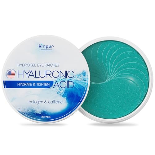Under Eye Patches with Collagen, Caffeine & Hyaluronic Acid – 30 Pairs Blue Eye Masks for Depuffing, Hydrating, Reducing Dark Circles & Eye Bags, Smoothing Fine Lines - görsel 2