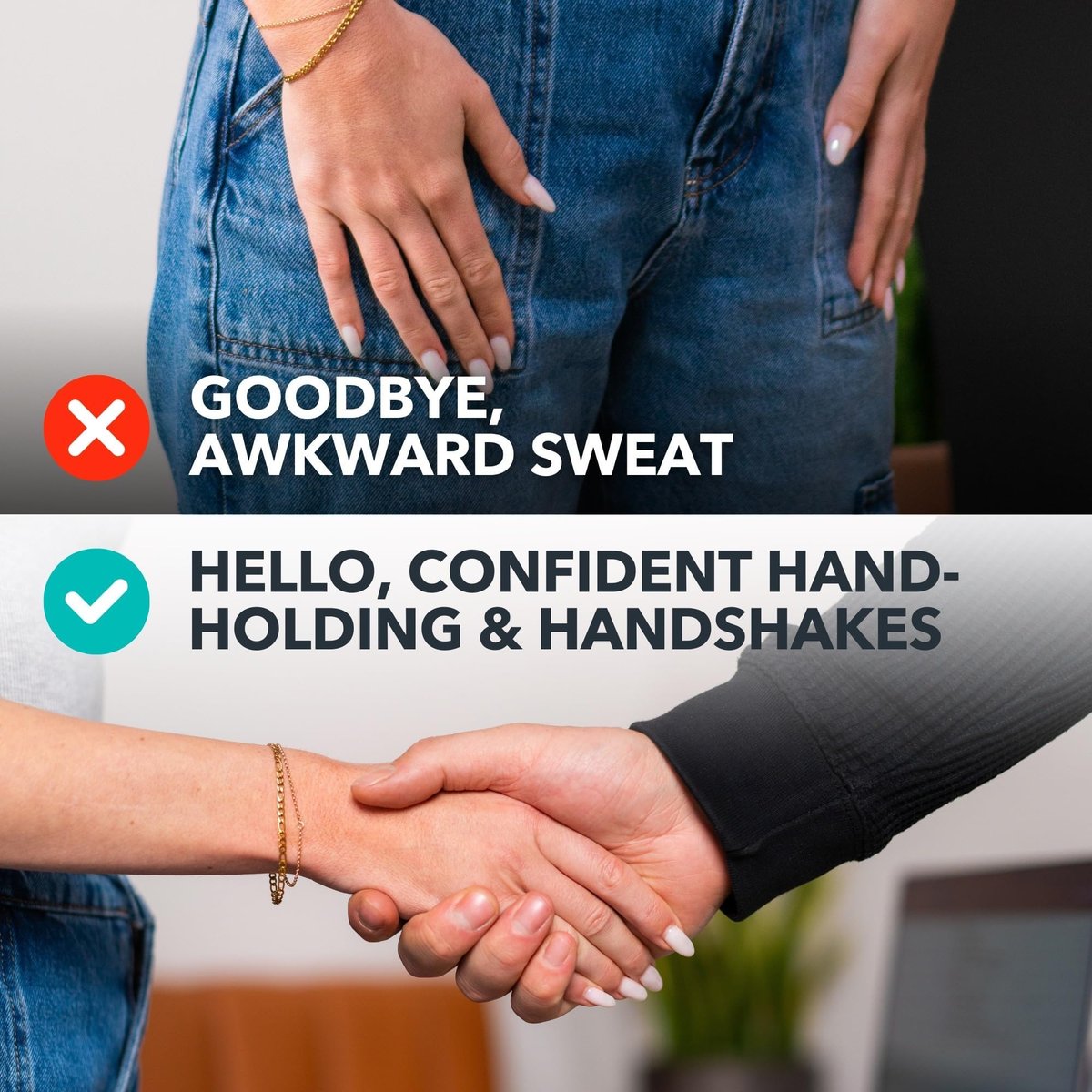 SweatBlock Antiperspirant Hand Lotion – Quick-Dry Hyperhidrosis Treatment for Sweaty Palms, 1.69 fl oz Travel Size, Dermatologist Tested, Non-Irritating for Men and Women Avelisse