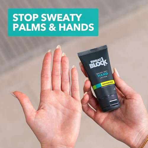 SweatBlock Antiperspirant Hand Lotion – Quick-Dry Hyperhidrosis Treatment for Sweaty Palms, 1.69 fl oz Travel Size, Dermatologist Tested, Non-Irritating for Men and Women Avelisse
