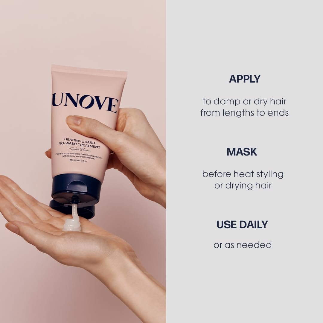 UNOVE Heating Guard No-wash Leave In Hair Treatment 147ml | Heat Protectant & Frizz Control for Dry Damaged Hair - görsel 6