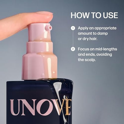UNOVE Silk Oil Essence Hair Serum – Nourishing Lightweight Hair Oil for Dry, Frizzy & Damaged Hair, Frizz Control & Heat Protection, 70ml Avelisse
