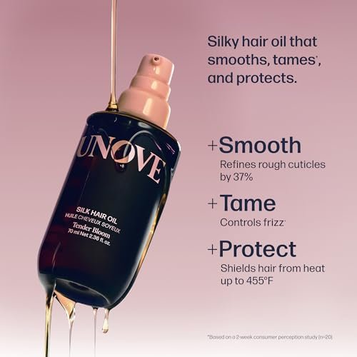 UNOVE Silk Oil Essence Hair Serum – Nourishing Lightweight Hair Oil for Dry, Frizzy & Damaged Hair, Frizz Control & Heat Protection, 70ml Avelisse