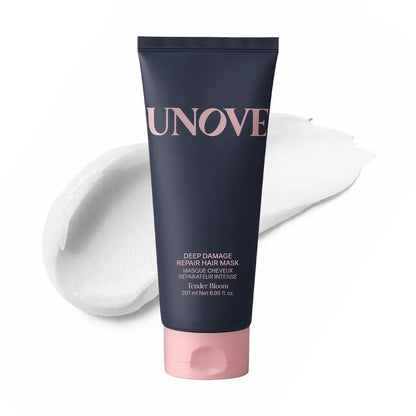 UNOVE Deep Damage Repair Hair Mask - Protein Hair Treatment for Damaged, Dry, Frizzy Hair - Deep Conditioning Keratin Mask - Korean Hair Care - Tender Bloom, 7 fl oz Avelisse