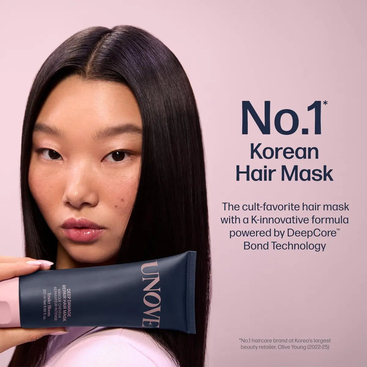 UNOVE Deep Damage Repair Hair Mask - Protein Hair Treatment for Damaged, Dry, Frizzy Hair - Deep Conditioning Keratin Mask - Korean Hair Care - Tender Bloom, 7 fl oz Avelisse