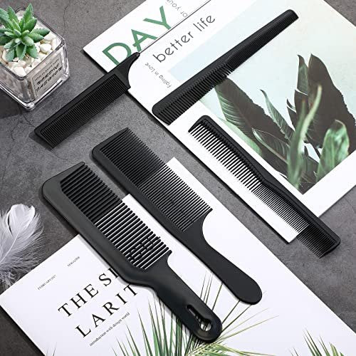 Patelai 5-Piece Carbon Fiber Hair Cutting Comb Set – Anti-Static, Heat Resistant Barber Combs for Men & Women - görsel 14