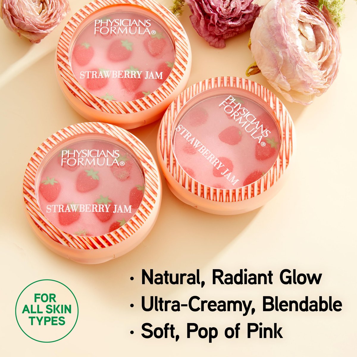 Physicians Formula Murumuru Strawberry Jam Blush - Strawberry, Shimmery Finish, 2.08 oz Avelisse