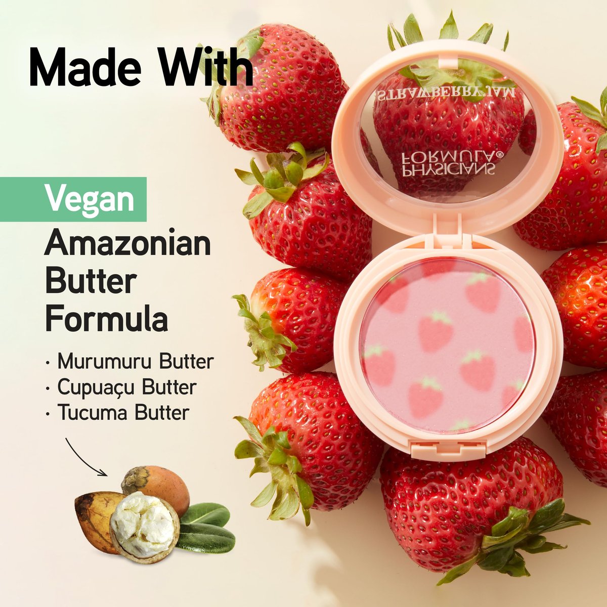 Physicians Formula Murumuru Strawberry Jam Blush - Strawberry, Shimmery Finish, 2.08 oz Avelisse