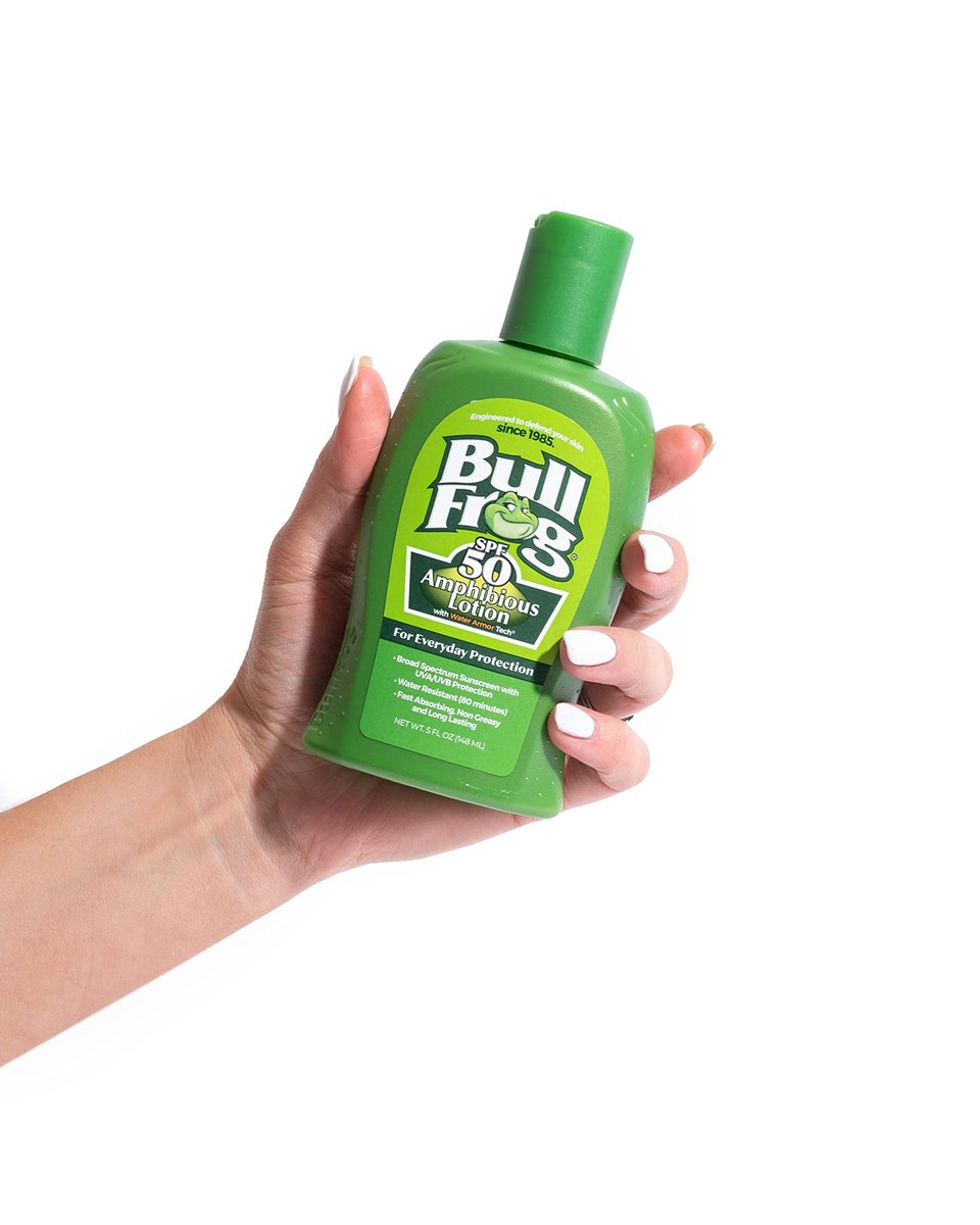 Bullfrog Sunscreen Amphibious Lotion SPF 50 - Oxybenzone & Octinoxate Free, Broad Spectrum Moisturizing UVA/UVB Sunscreen, 5 oz Avelisse
