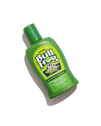 Bullfrog Sunscreen Amphibious Lotion SPF 50 - Oxybenzone & Octinoxate Free, Broad Spectrum Moisturizing UVA/UVB Sunscreen, 5 oz Avelisse