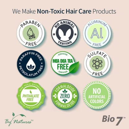 BIO7 Collagen Hair Growth Drops with Triple Bio-Action – Boost Follicles, Repair Damage, Improve Density – 2 Fl Oz - By Natures