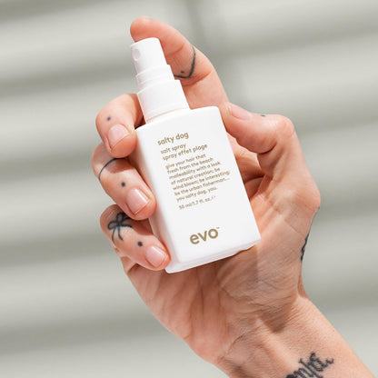 EVO Salty Dog Sea Salt Hair Spray - Beachy Texture & Volumizing Spray with Matte Finish, Travel Size 1.7 fl oz Avelisse