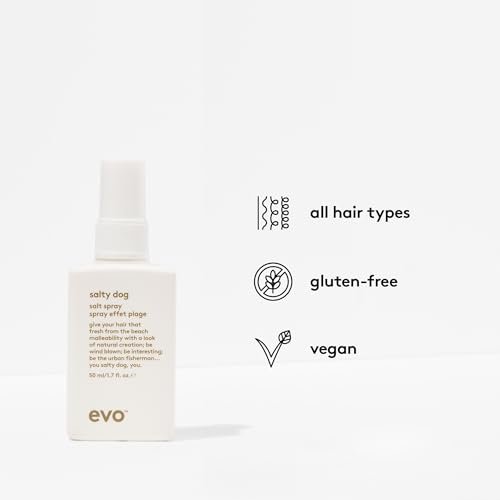 EVO Salty Dog Sea Salt Hair Spray - Beachy Texture & Volumizing Spray with Matte Finish, Travel Size 1.7 fl oz Avelisse