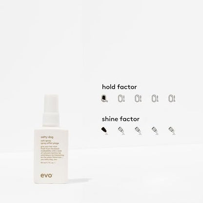 EVO Salty Dog Sea Salt Hair Spray - Beachy Texture & Volumizing Spray with Matte Finish, Travel Size 1.7 fl oz Avelisse