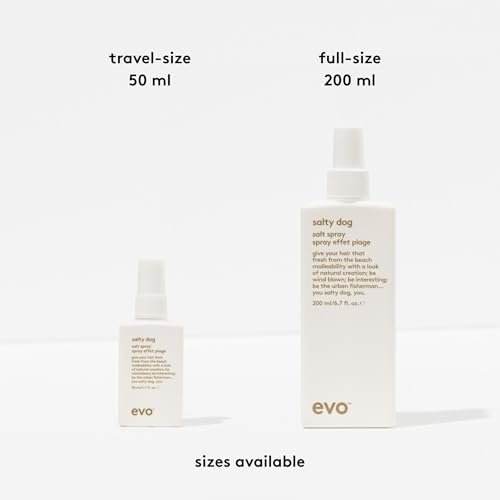 EVO Salty Dog Sea Salt Hair Spray - Beachy Texture & Volumizing Spray with Matte Finish, Travel Size 1.7 fl oz Avelisse