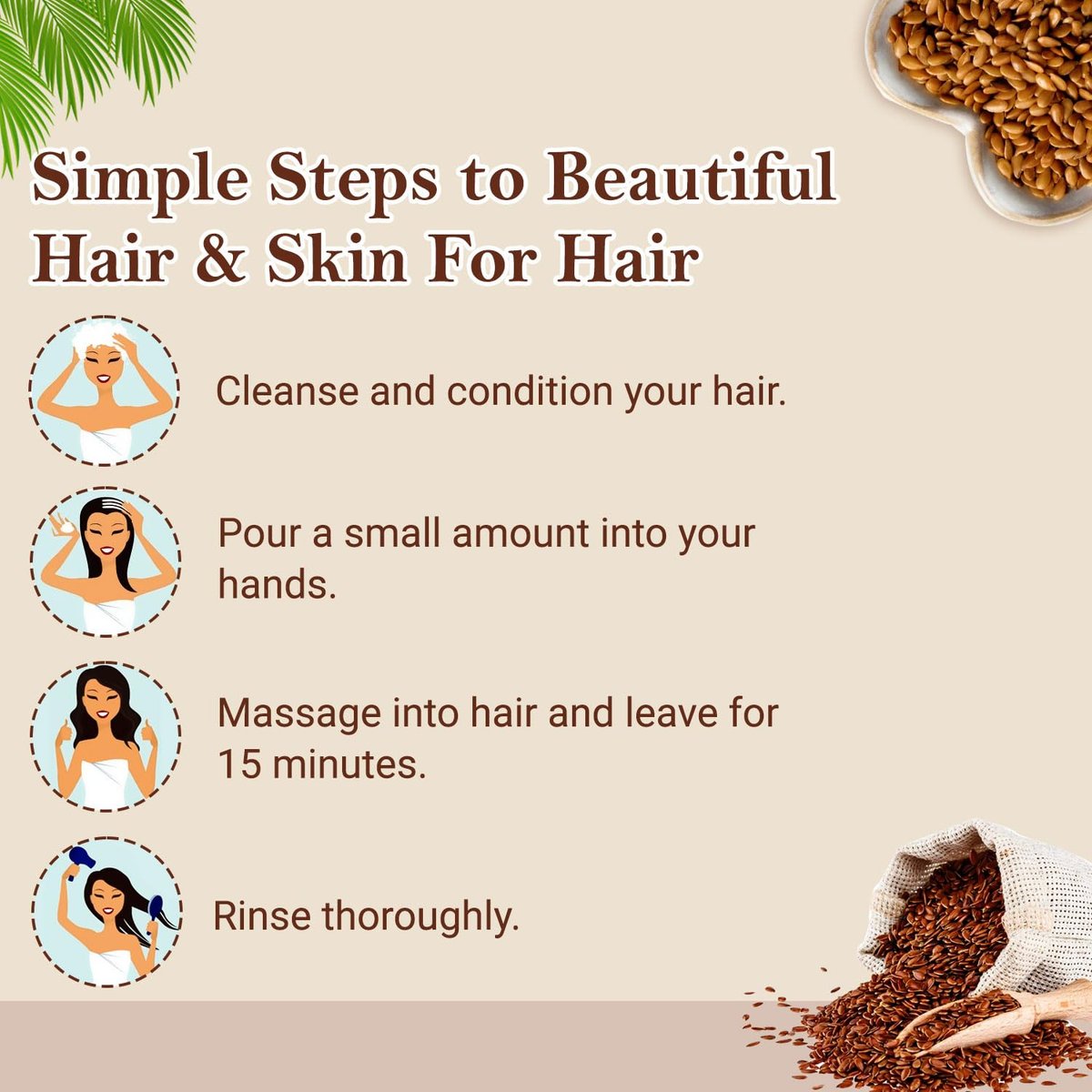Organic Netra Pure Flaxseed Gel with Vitamin E for Hair & Skin - 7.05 oz - Strengthens & Nourishes, Reduces Fine Lines & Wrinkles, Safe for All Skin Types Avelisse