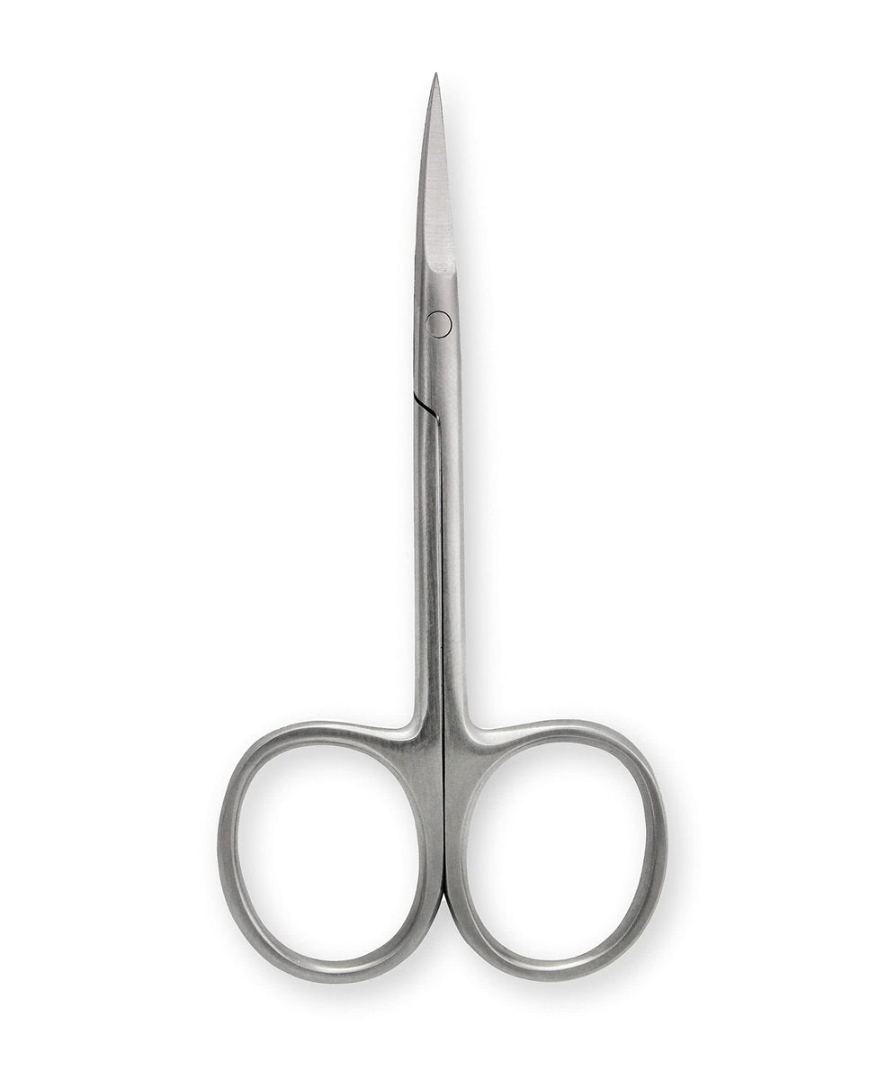 Stainless Steel Curved Beauty Scissors for Precision Grooming - Multipurpose Cuticle and Nail Scissors, Silver - görsel 3