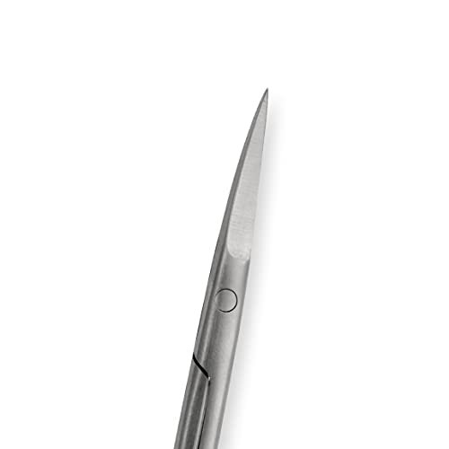 Stainless Steel Curved Beauty Scissors for Precision Grooming - Multipurpose Cuticle and Nail Scissors, Silver - görsel 8