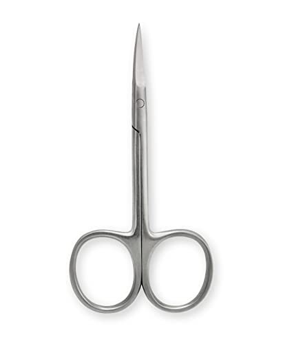 Stainless Steel Curved Beauty Scissors for Precision Grooming - Multipurpose Cuticle and Nail Scissors, Silver - görsel 4